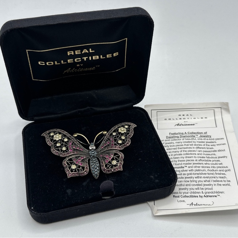 Vintage Real Collectibles‎ By Adrienne Butterfly Brooch #514